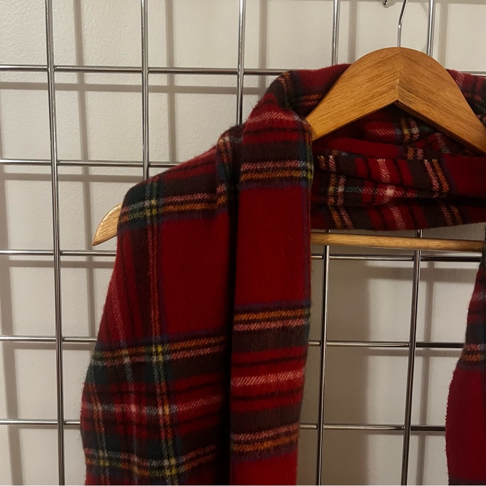 Red Plaid Scarf